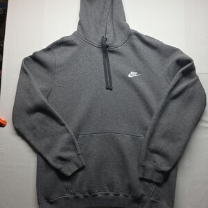 Nike Gray Pullover Hoodie with Logo